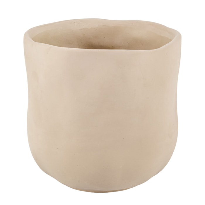 Cachepot Cimento Cinza M - 19cm - Madel Home