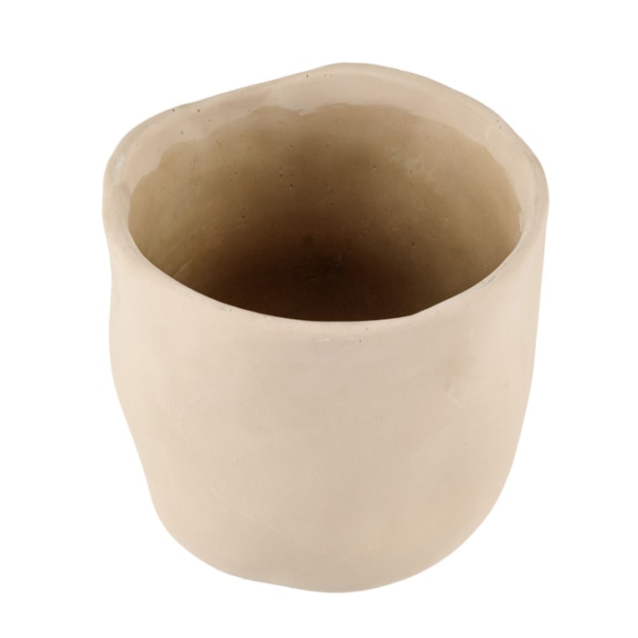 Cachepot Cimento Cinza P - 15cm - Madel Home