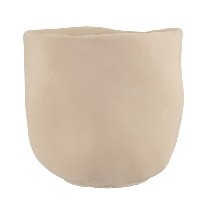 Cachepot Cimento Cinza P - 15cm - Madel Home