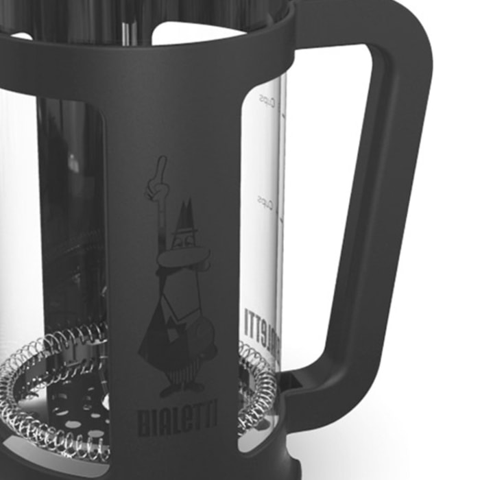 Cafeteira French Press Smart Preta Bialetti - 1L - Madel Home