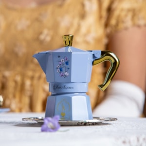 Cafeteira Moka Express Bridgerton Lilás 3 Xícaras Bialetti - 130mL