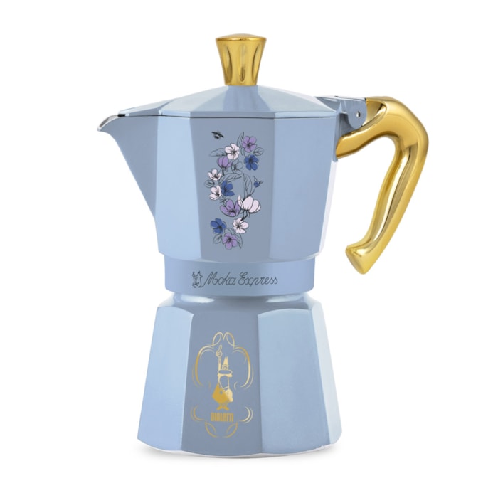 Cafeteira Moka Express Bridgerton Lilás 6 Xícaras Bialetti - 270mL - Madel Home
