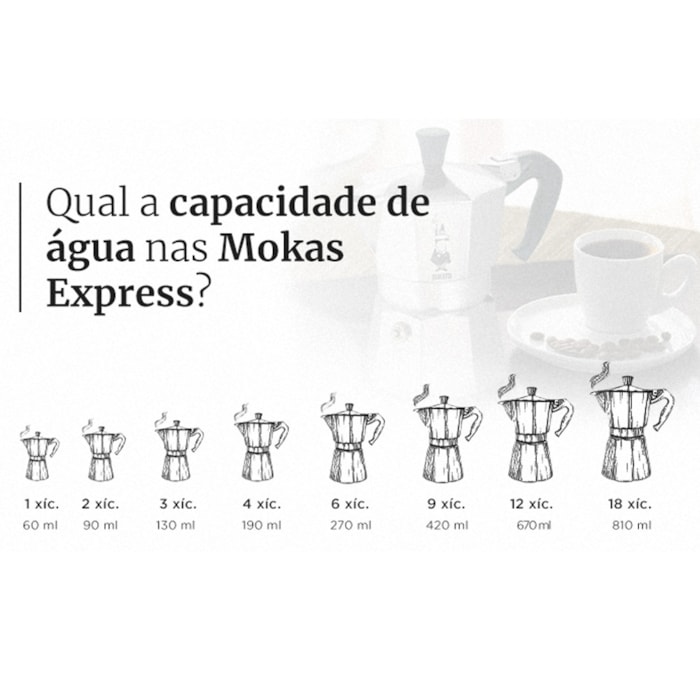 Cafeteira Nuova Moka Express 6 Xícaras Bialetti - 270mL - Madel Home