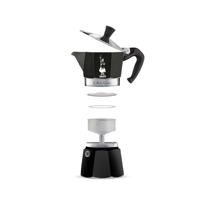 Cafeteira Nuova Moka Express Preta 3 Xícaras Bialetti - 150mL - Madel Home