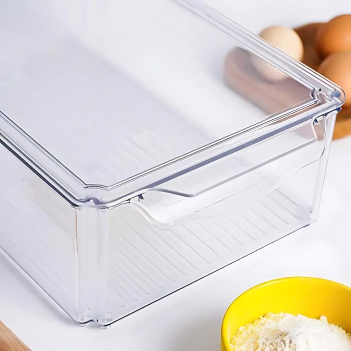 Caixa Organizadora com Tampa Empilhável - 2.350ml - Madel Home
