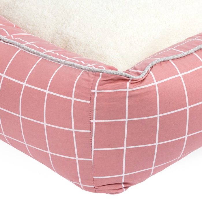 Cama Pet Elegance Essencial em Tamanho G Tecido Rose - Madel Home