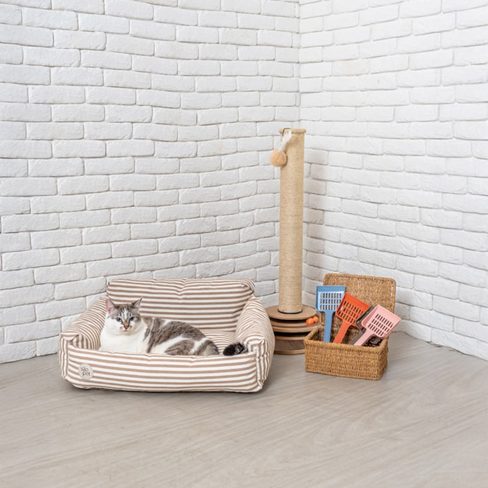 Cama Pet Ilhéus Bege G 95x55cm - Madel Home