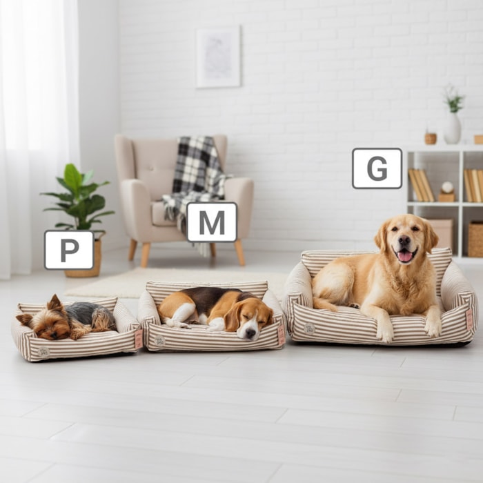 Cama Pet Ilhéus Bege P 66x55cm - Madel Home