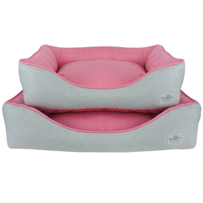 Cama Pet Linho Clean em Tamanho M Tecido Chiclete - Madel Home