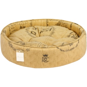 Cama Pet Redonda Tricoline 52x15x52cm Marrom