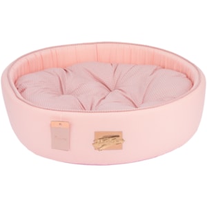 Cama Pet Redonda Tricoline 52x15x52cm Rose