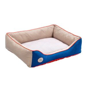 Cama Pet Sport Net Bege e Azul G 72x60cm