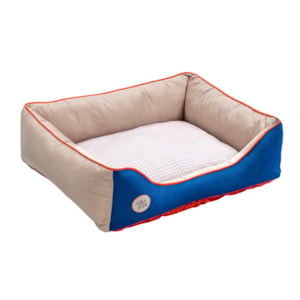 Cama Pet Sport Net Bege e Azul M 67x55cm