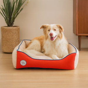 Cama Pet Sport Net Bege e Laranja M 67x55cm