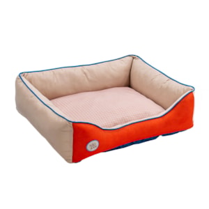Cama Pet Sport Net Bege e Laranja M 67x55cm