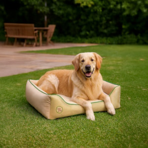 Cama Pet Sport Net Bege e Verde G 72x60cm