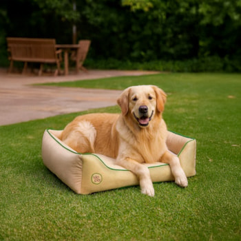 Cama Pet Sport Net Bege e Verde G 72x60cm