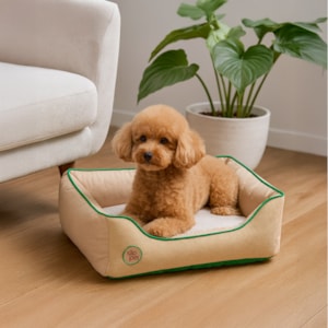 Cama Pet Sport Net Bege e Verde P 55x42cm