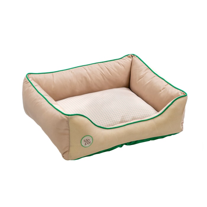 Cama Pet Sport Net Bege e Verde P 55x42cm - Madel Home