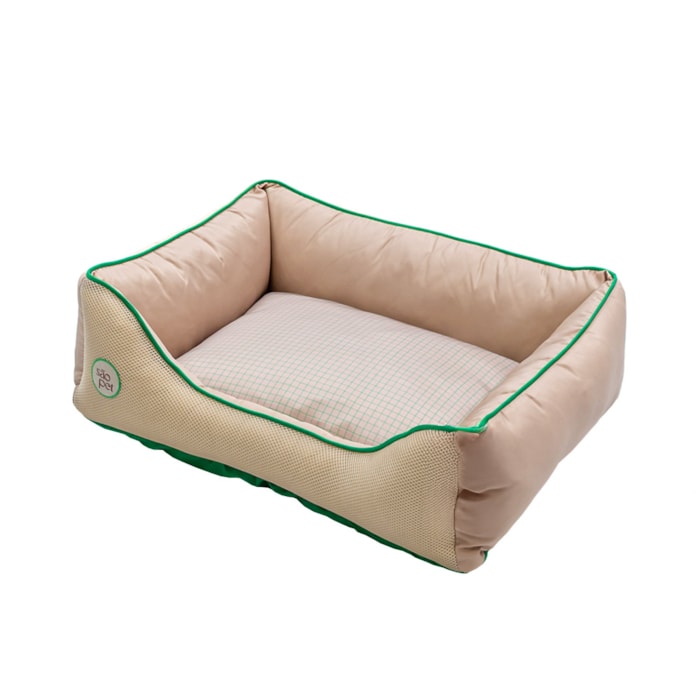 Cama Pet Sport Net Bege e Verde P 55x42cm - Madel Home