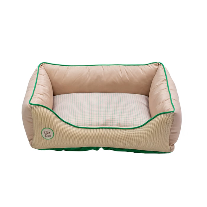 Cama Pet Sport Net Bege e Verde P 55x42cm - Madel Home