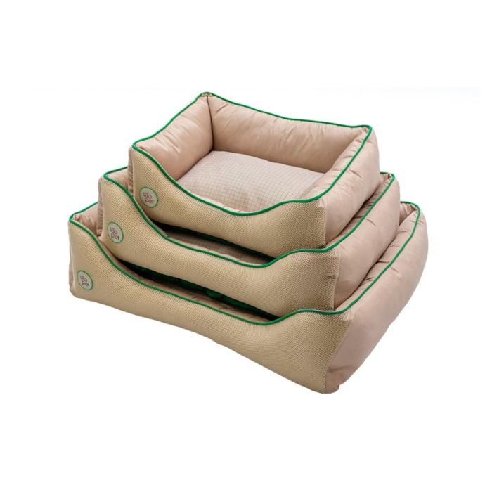 Cama Pet Sport Net Bege e Verde P 55x42cm - Madel Home