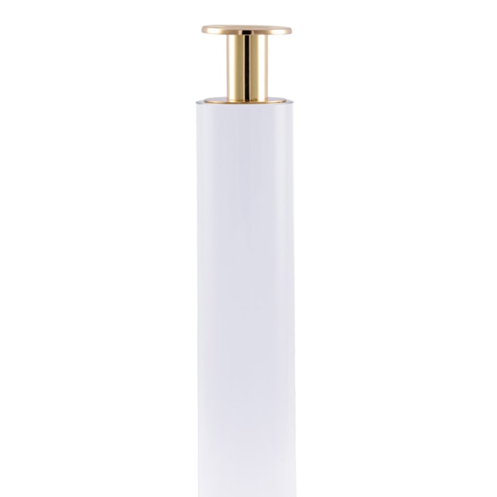 Castiçal de Cristal e Metal Transparente - 30cm - Madel Home