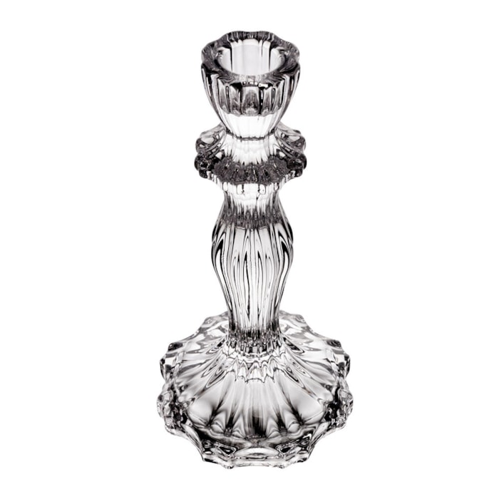 Castiçal de Vidro Athenas Wolff - 21cm - Madel Home