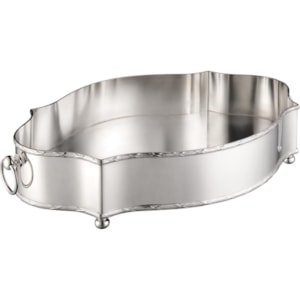 Centro de Mesa Classic Grande com Cord Croisé Níquel ST James - 58cm