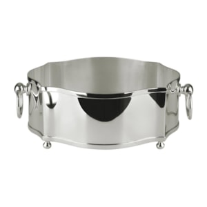Centro de Mesa Classic Pequeno Níquel St. James - 29cm