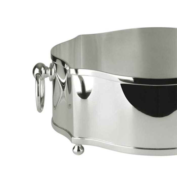 Centro de Mesa Classic Pequeno Níquel St. James - 29cm - Madel Home