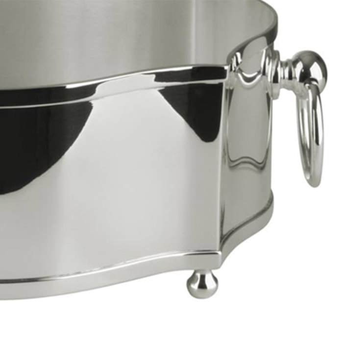 Centro de Mesa Classic Pequeno Níquel St. James - 29cm - Madel Home