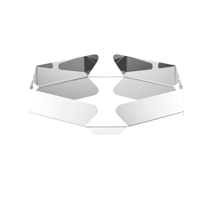 Centro de Mesa de Aço Inox Origami Wolff - 31cm - Madel Home