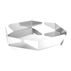 Centro de Mesa de Aço Inox Origami Wolff - 31cm