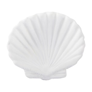 Centro de Mesa de Cimento Branco Concha - 15cm