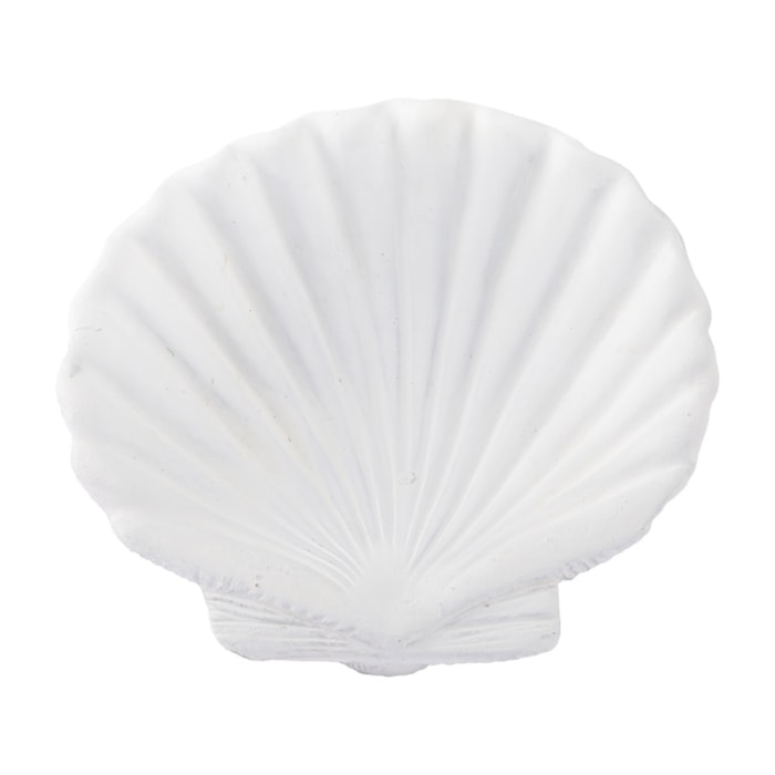 Centro de Mesa de Cimento Branco Concha - 15cm - Madel Home