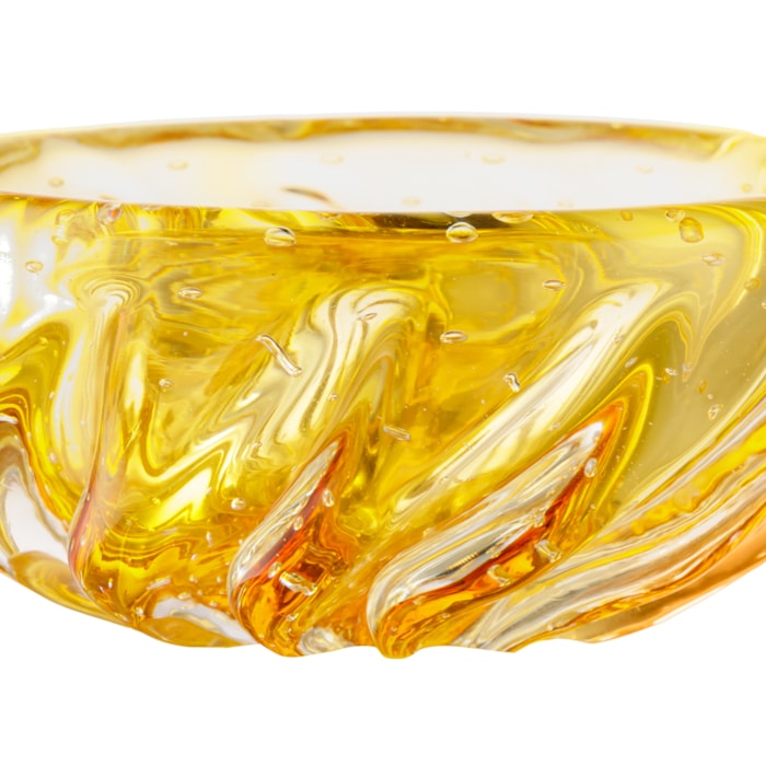Centro de Mesa de Cristal Âmbar - 15cm - Madel Home