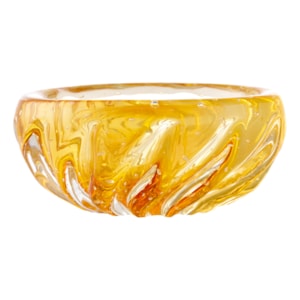 Centro de Mesa de Cristal Âmbar - 15cm