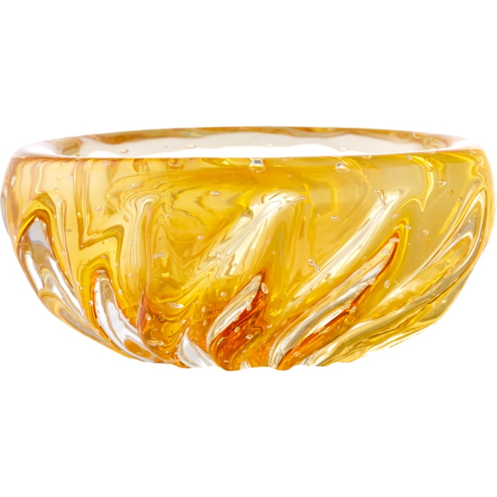 Centro de Mesa de Cristal Âmbar - 15cm - Madel Home