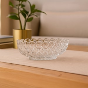 Centro de Mesa de Cristal Angel Wolff - 29cm