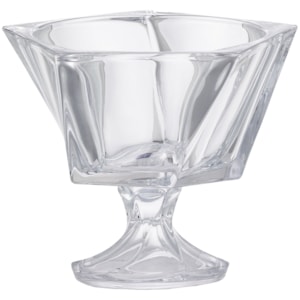 Centro de Mesa de Cristal Ecológico Incolor - 25,5cm