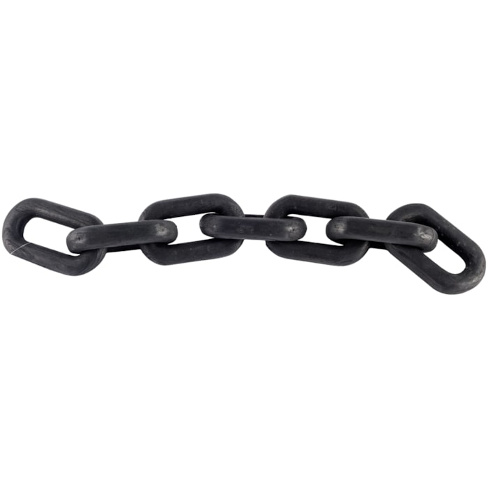 Centro de Mesa de Madeira Colar 7 Elos Preto - 70cm - Madel Home