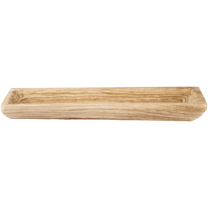 Centro de Mesa de Madeira Natural Retangular M - 80cm - Madel Home