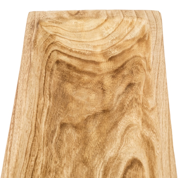 Centro de Mesa de Madeira Natural Retangular M - 80cm - Madel Home