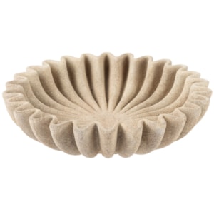 Centro de Mesa de Polirresina Bege - 27cm