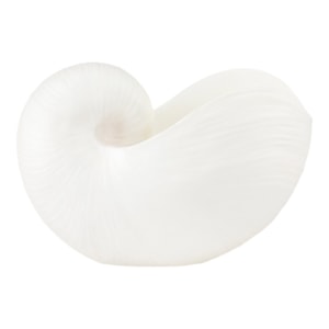 Centro de Mesa de Resina Concha Branco - 29cm