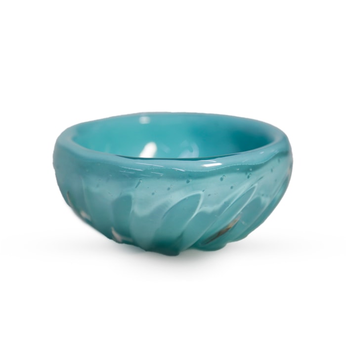 Centro de Mesa de Vidro Turquesa - 15cm - Madel Home