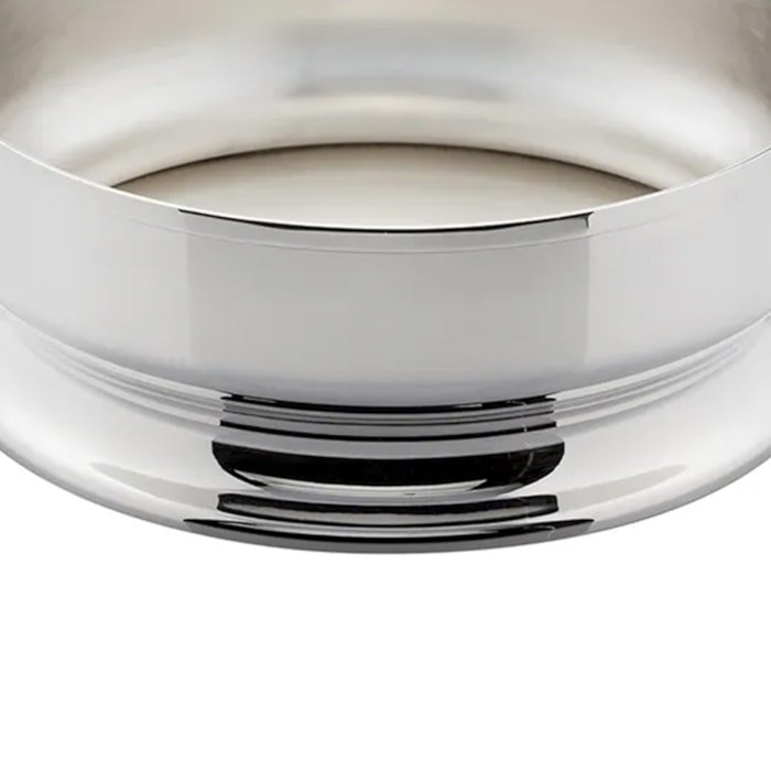 Centro de Mesa Silhouette Médio Prata St. James - 33cm - Madel Home