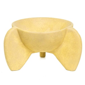 Centro de Mesa Solare em Cerâmica Bege - 19cm