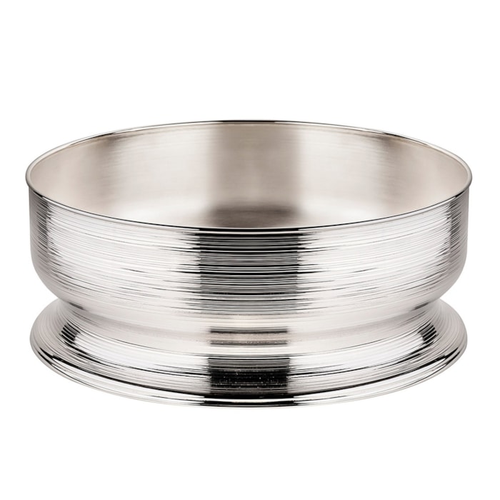 Centro de Mesa Spin Grande Níquel St. James - 39cm - Madel Home